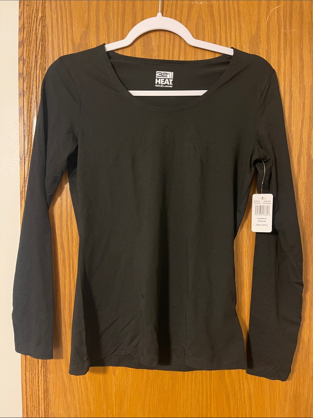 32 Degrees Women’s Long-Sleeve Scoop Neck Top - Black